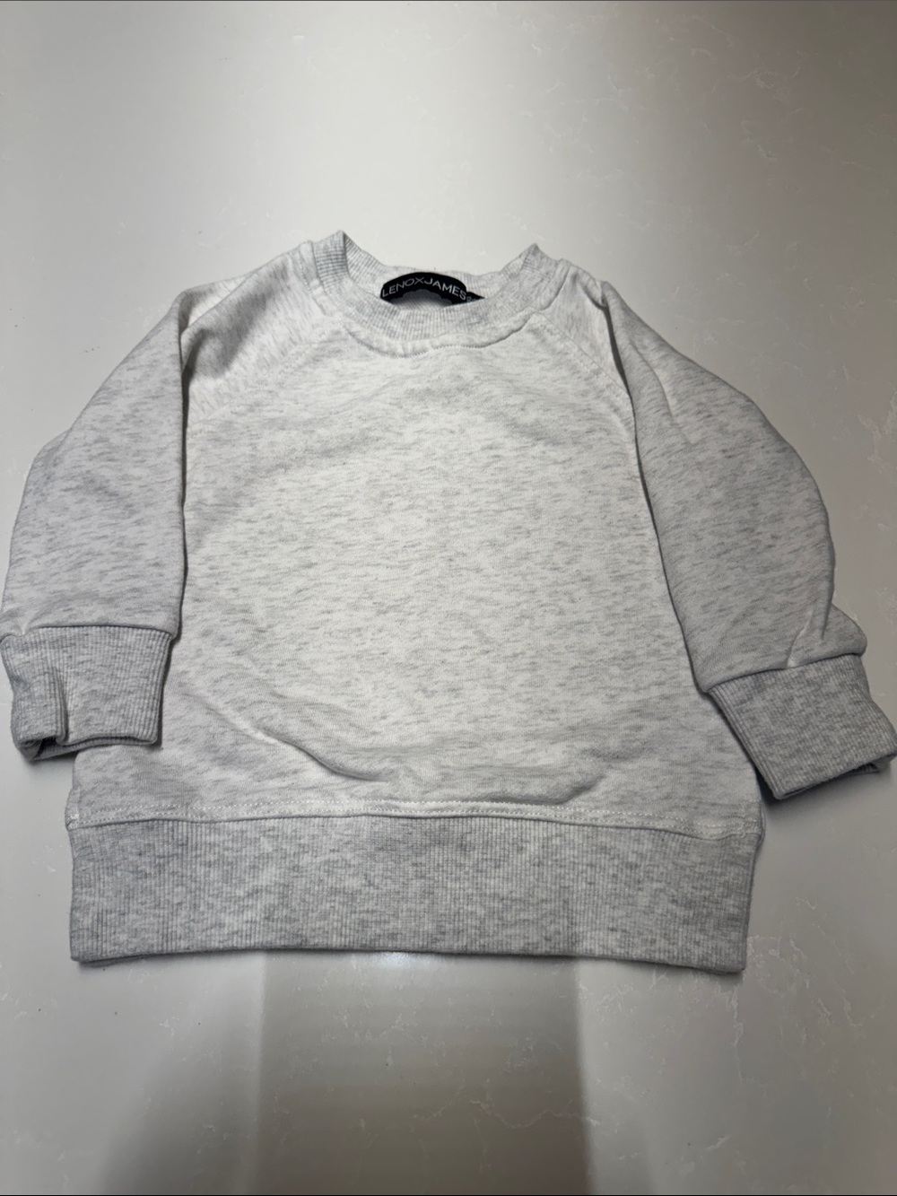 Light Heather Gray Crewneck Sweater - LENNOX JAMES